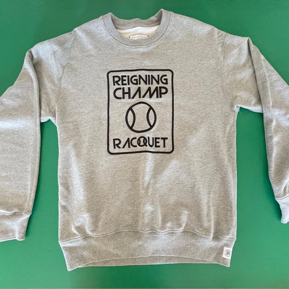 Reigning Champ X Racquet Magazine Embroidered French Terry Sweatshirt